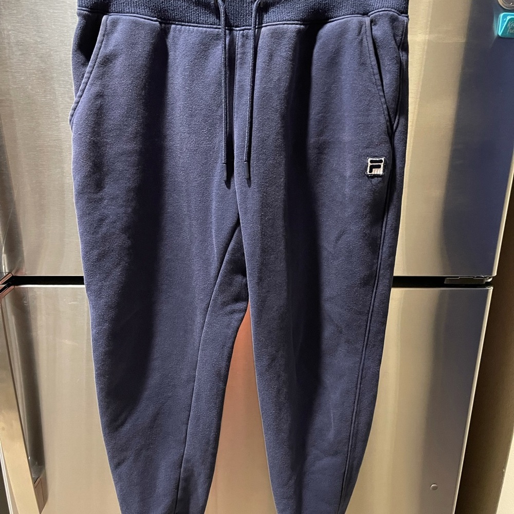 Navy Blue Fila jogger Sweatpants (L)